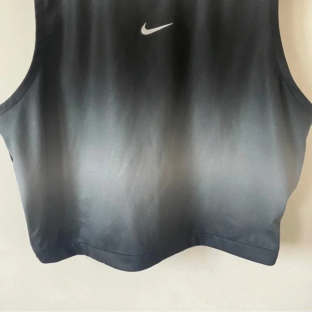 Nike Dri-Fit Swoosh Printed Crop Tank- Size L